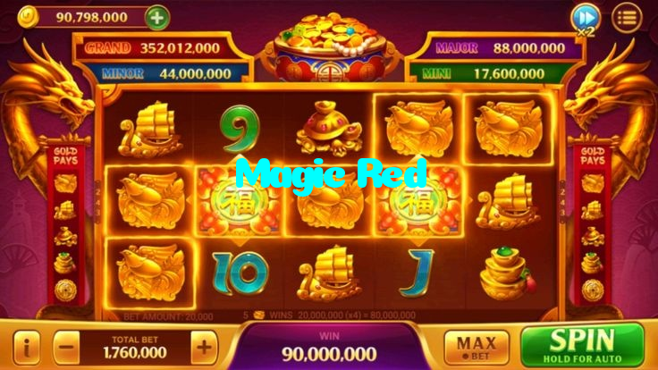 Magic Red casino presented on mobile device in Pakistan with slots and live games